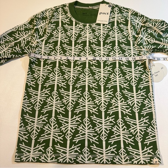 NWT Pact 100% Organic Cotton Unisex Birch Tree Holiday Pajamas * PLEASE READ - Picture 4 of 11